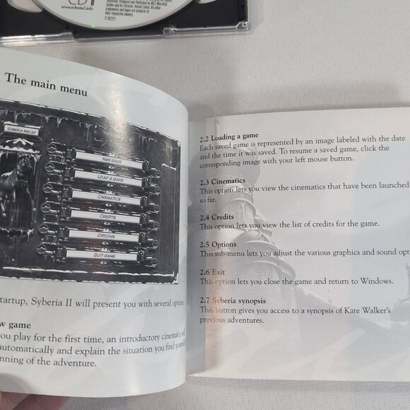 Syberia / Syberia 2 (PC, 2003-4) Game of the Year Edition Box w/ Manual B Sokal - Picture 14 of 16